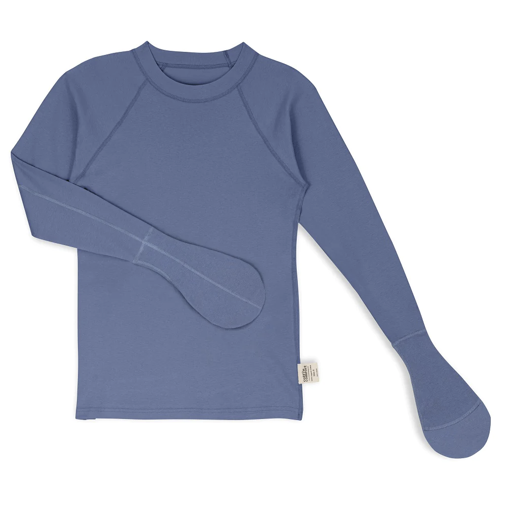 Cotton Comfort Shirt Lange Mouw met te openen wanten (Unisex)