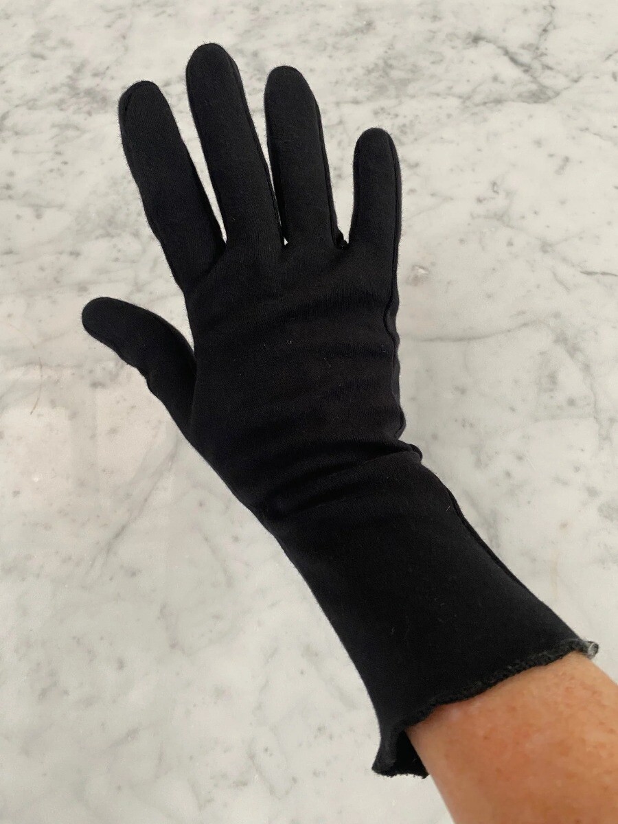 Cotton Comfort eczeem handschoenen voor kinderen Zwart (2 paar)