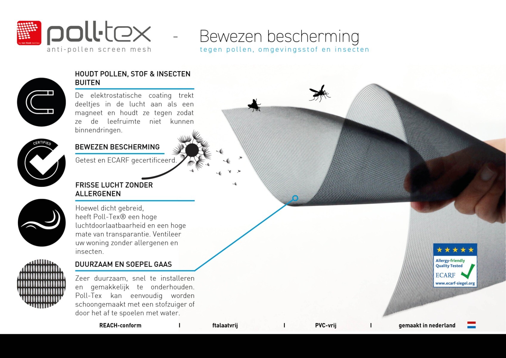 Poll-Tex® Pollendoek Poll-Tex® Pollendoek