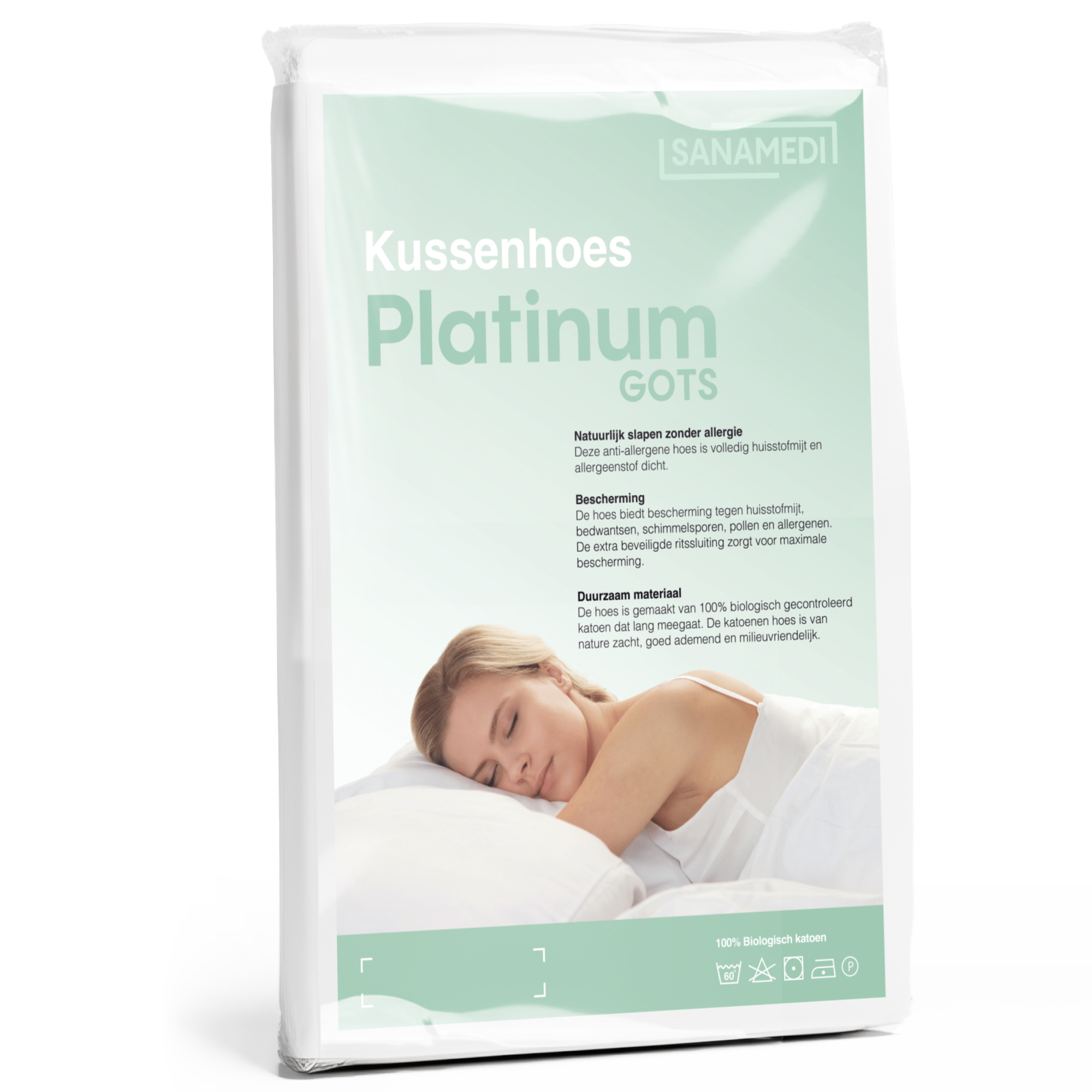 Kussenhoes Platinum GOTS