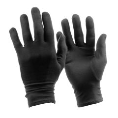 Bamboe Premium handschoenen kleur zwart > Premium Bamboe handschoenen maat L kleur zwart (per paar verpakt).