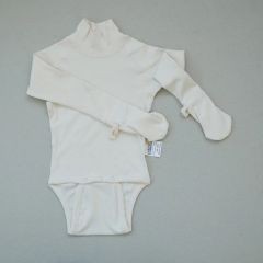 Baby Body - Rompertje > CottonComfort Baby Body - Rompertje met gesloten handen 100% bio katoen kleur naturel